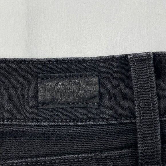 PAIGE Rafaela Raw Ruffled Hem Joannie No Whiskers Black - Picture 9 of 14